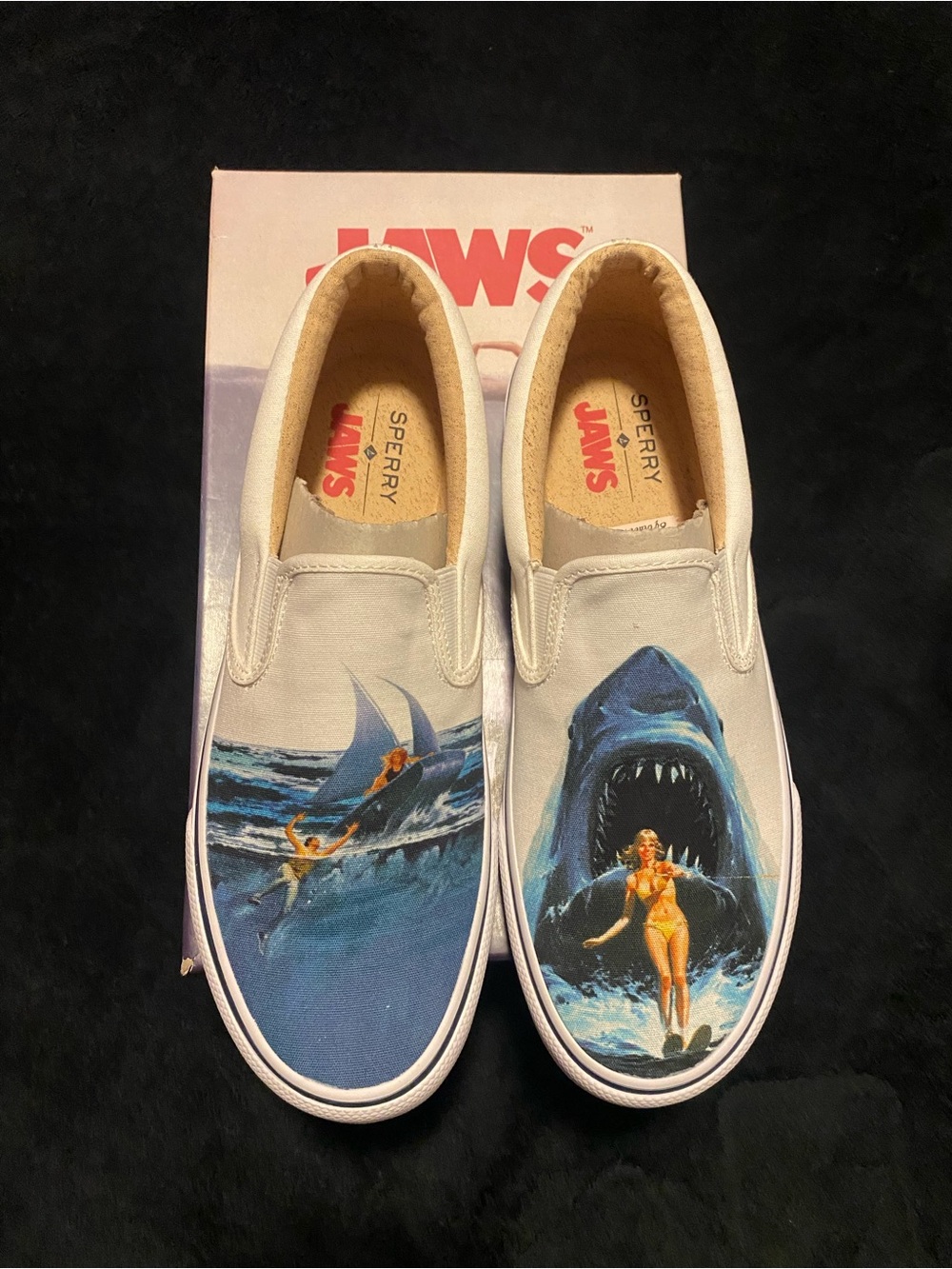 Sperry X Jaws 40th Anniversary Collab Slip-On Shoes, Size 9.5 (Never Worn)